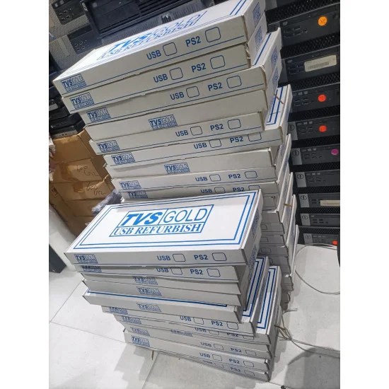 TVS-e Gold Bharat Wired Mechanical Refurbished|Used|Old USB Keyboard TVS-e Gold Bharat Wired Mechanical Refurbished|Used|Old USB Keyboard